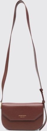 Emporio Armani Mini Crossbody Bag in Grained Leather with Magnetic Flap
