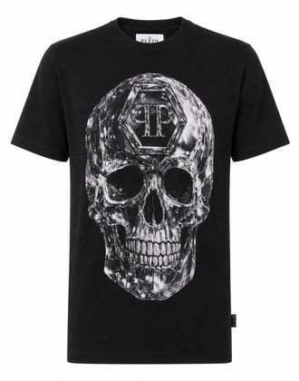 Philipp Plein T-Shirt Met Ronde Hals En Korte Mouwen Skull