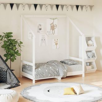 vidaXL Vidaxl - Estructura De Cama Para Ni&ntilde;os Madera De Pino Blanco 70x140 Cm