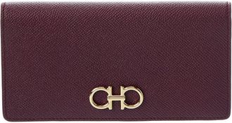 Ferragamo Ferragamo Gancini Leather Continental Wallet