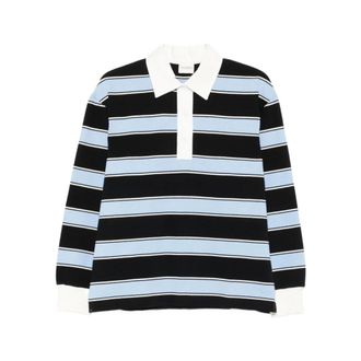 Closed Closed, Polo Shirts, male, Multicolor, Size: S Striped Polo Sweater