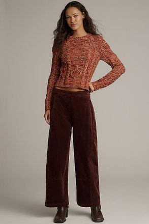 Pilcro The Izzie Relaxed Pull-On Barrel Pants by Pilcro: Corduroy Edition