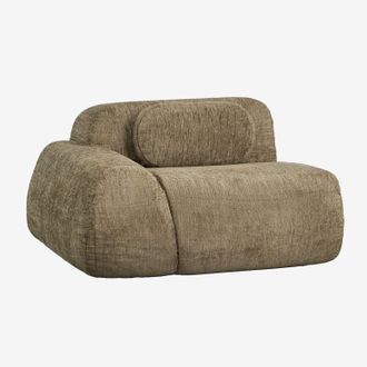 Sklum M&oacute;dulo Esquinero Izquierdo Con Reposabrazos Para Sof&aacute; Modular En Chenilla Envasado Al Vac&iacute;o Merida Sklum