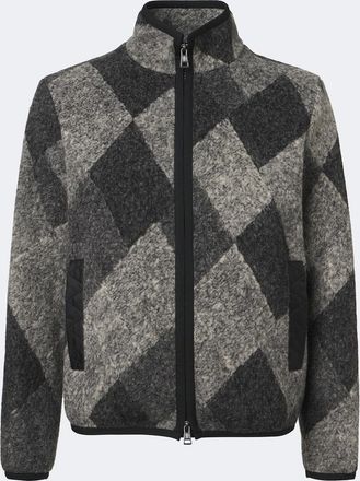 Moncler Chaqueta Argyle en mezcla de lana