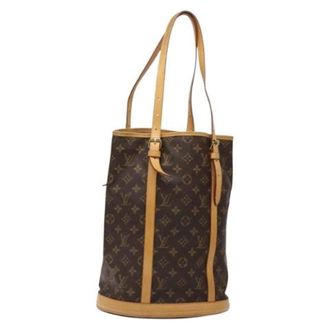 Louis Vuitton Pre-owned Bucket Bags, female, Brown, Size: ONE SIZE Pre-owned Canvas louis-vuitton-bags