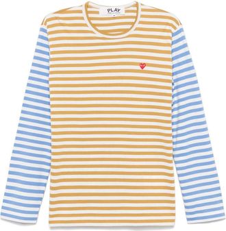 Comme Des Garçons T-shirt a righe - Blu