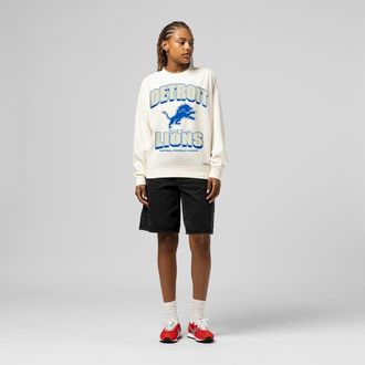 Mitchell & Ness Womens Mitchell & Ness Cream Detroit Lions Tonal Arch Sweatshirt at Nordstrom, Size Xx-Large