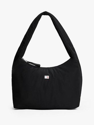 Tommy Hilfiger Logo Plaque Padded Hobo Bag
