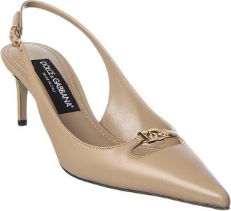 Dolce & Gabbana Leather Slingback Pump