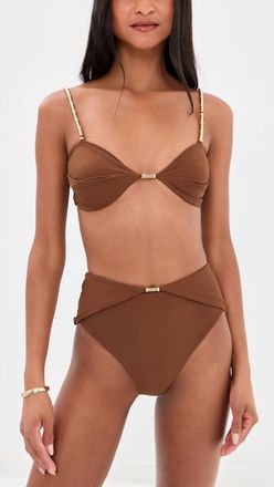 Devon Windsor Emmie Bikini Top In Umber