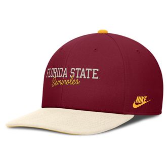 Nike Florida State Legacy Script Nike Mens Dri-FIT College Adjustable Hat in Yellow | NC120FCRFSH-1R5