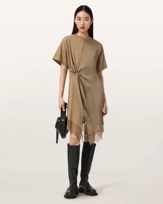 AllSaints Lana Lace Mini Dress