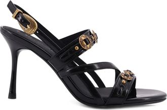 Pinko Vanda heeled sandals - women - Calf Leather/Calf Leather/Calf Leather/Rubber/Elastodiene - 36 - Black