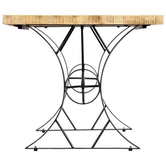 Berkfield Home Beautiful Dining Table 180x90x76 cm Solid Mango Wood in Brown | Size: 180 x 90 x 76 cm