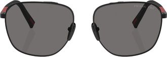 Prada Linea Rossa sunglasses - men - Steel - 60 - Black