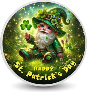 OEM Moneda De Color De 1 Oz De Un Duende Caprichoso En Un Prado De Tr&eacute;boles