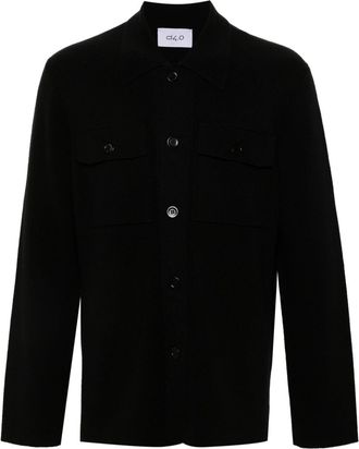 D4.0 knitted shirt - men - Virgin Wool - 52 - Black