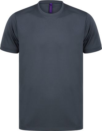 Henbury HB024 Mens Hi Cool Performance T-Shirt - Charcoal - XL
