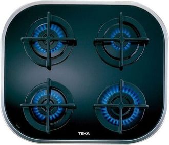 Teka Placa A Gas Natural Superficie Cristal 59cm 4 Zonas Teka Cg.1 4g