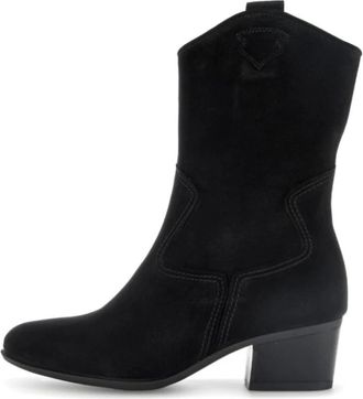 Gabor Enkellaars met hoge hak - Dames - Cowboylaarzen - Zwart - 37 1/2 EU - Su&egrave;de - Schoenen