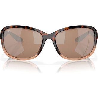 Costa Seadrift 60mm Polarized Square Sunglasses in Copper at Nordstrom