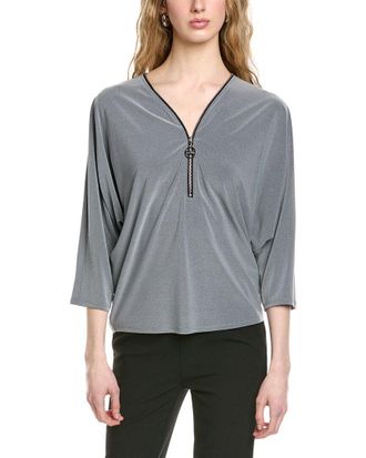 Joseph Ribkoff Doman Sleeve 1/2-Zip Top