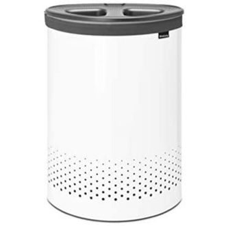 Brabantia Laundry Bin, 55 L Dark Grey / White