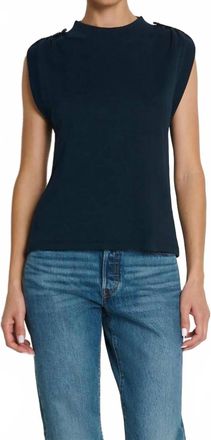 Nation Ltd Mikka Buttoned Tank Top In Night Sky