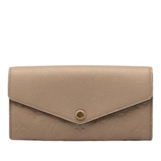 Louis Vuitton Pre-owned Wallets, female, Beige, Size: ONE SIZE Pre-owned Leather Wallet