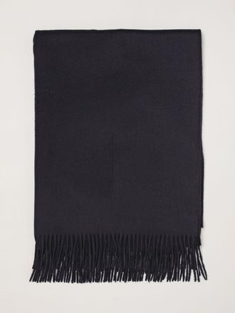 Max Mara Sciarpa Baci in puro cashmere con logo ricamato e frange