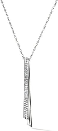 HEARTS ON FIRE INSIDE/OUT 18K Gold Diamond Flip Drop Pendant Necklace, 0.35ct. in White Gold at Nordstrom, Size 18 In