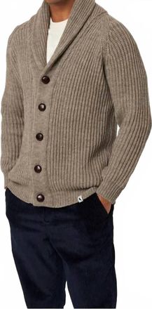 Peregrine Wilkinson Chunky Knit Cardigan In Oak