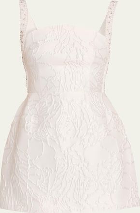 Rebecca Vallance Winslet Embossed Jacquard Mini Dress