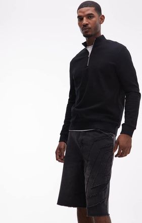 Umbro Drill - Pantaloncini di jeans nero slavato