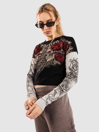 Affliction Forgotten 2Fer T-Shirt schwarz