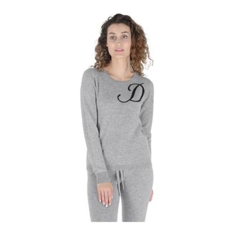 Dee Ocleppo Dames, Truien, Grijs, Maat: XL Kasjmier