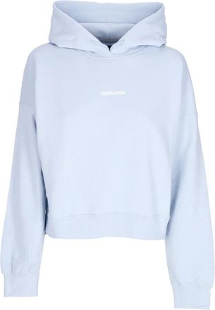 PROPAGANDA Lichtgewicht trainings sweatshirt met capuchon - Dames - Hoodies - Blauw - M - Katoen - Hoodies & sweatvesten