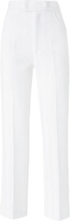 Missoni zigzag trousers - women - Cotton/Rayon - 42 - White