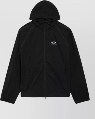 Balenciaga hooded jacket long sleeves silk nylon