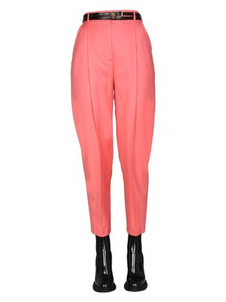 【関税&送料込】Alexander Mcqueen Pink Regular Trousers With Alexander McQueen Pink regular trousers with pleats | TheDoubleF