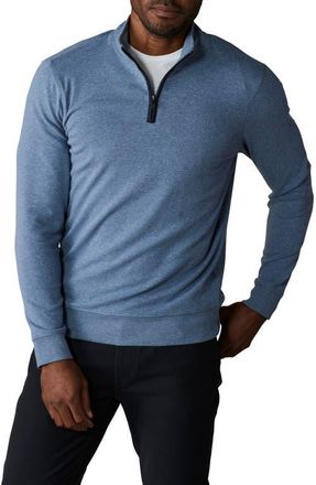 The Normal Brand Puremeso Weekend Quarter Zip Top in Slate Blue at Nordstrom, Size X-Large R