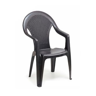 Progarden Sillon Resina Giglio Antracita, Sill&oacute;n Resina Giglio Antracita. -sill&oacute;n Apilable Efecto Rat&aacute;n. -dimensiones Producto: 58 X 56 X 94 Cm. -peso Producto: