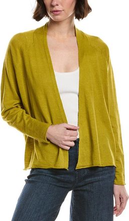 Eileen Fisher Raglan Sleeve Linen-Blend Cardigan