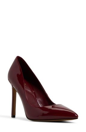 Aldo Lala Pointed Toe Pump in Dark Red at Nordstrom, Size 8.5