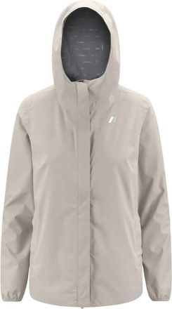 K-Way Stretch Dot Jacket - Dames - Winterjassen - Beige - L - Polyester - Jassen
