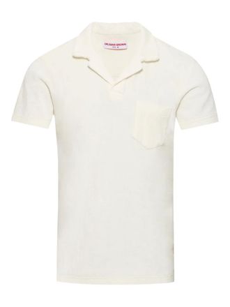 Orlebar Brown Top Terry con taschino - Bianco