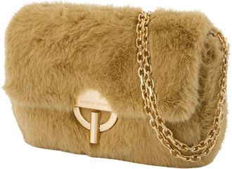 Vanessa Bruno Womens Shoulder Bag Beige Synthetic