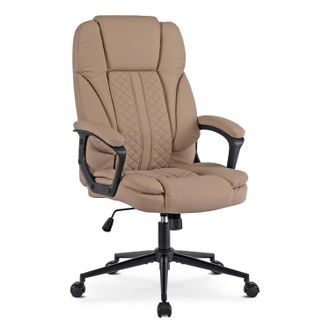 OEM Silla De Oficina Giratoria Phoenix Color Beige, De Piel Ecol&oacute;gica Y Dise&ntilde;o Moderno