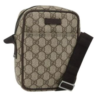 Gucci Pre-owned Cross Body Bags, female, Beige, Size: ONE SIZE Pre-owned Vintage Shoulder Bag
