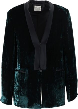 Forte_Forte Velvet Silk Moir&eacute; Tuxedo Jacket